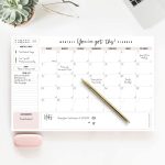 Bliss Collections Monthly Planner, "You've Got This", Undated Desk Calendar and Planner for Organizing and Scheduling Tasks, Productivity Tracker, Goals, Notes and To-Do Lists, 12"x18" (18 Sheets) - Image 2